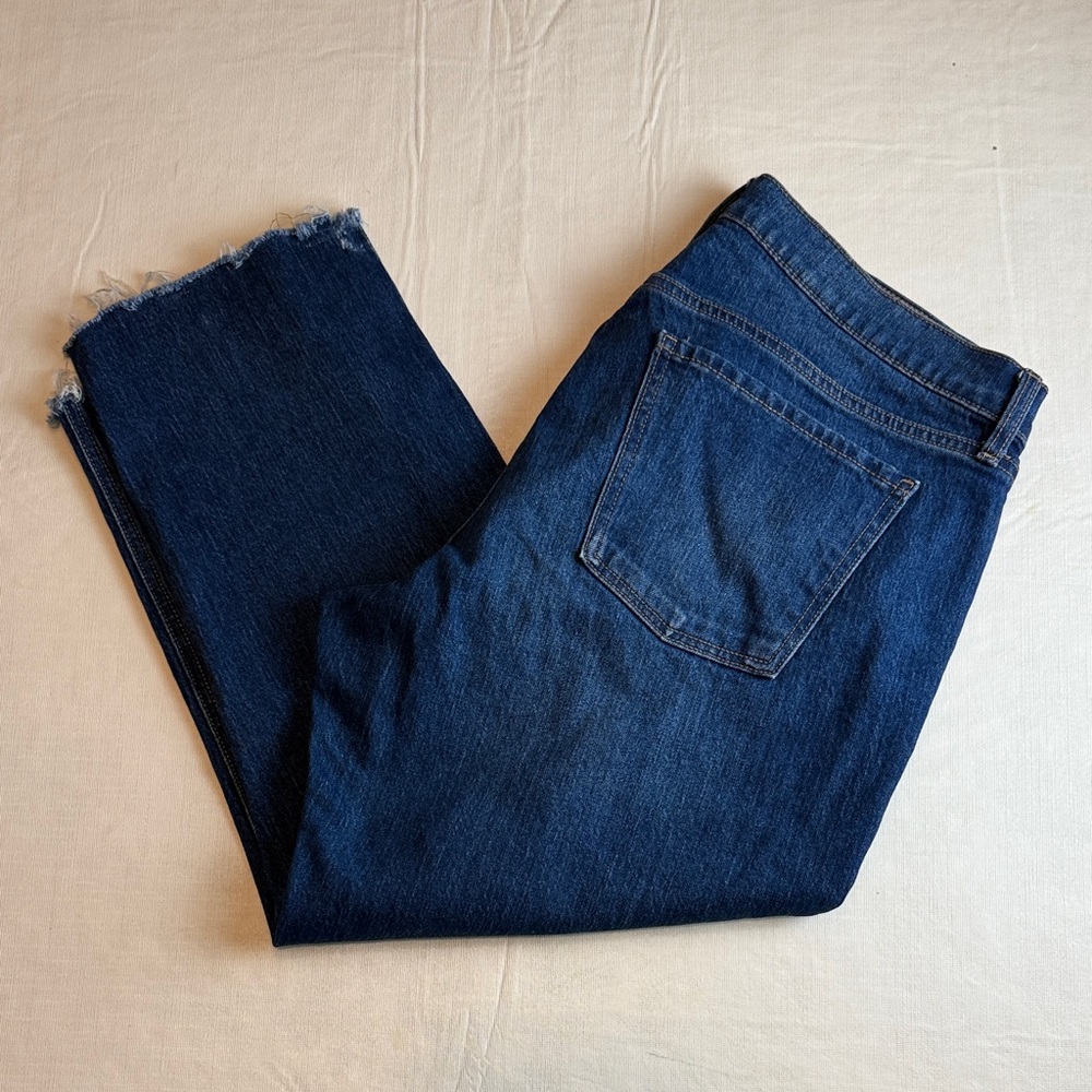 Old Navy Women's Blue Mid-Rise WOW Boyfriend Jeans Size 16P